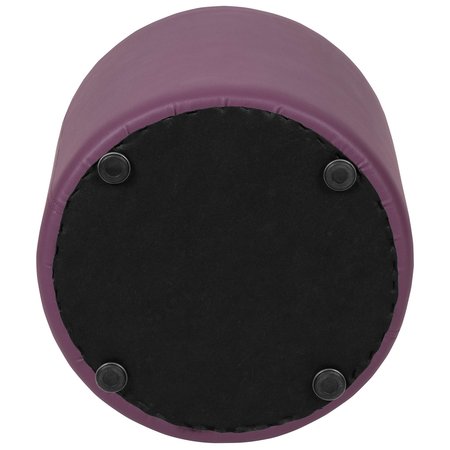 Flash Furniture Soft Seating Flexible Circle for Classrooms and Common Spaces - 18" Seat Height (Purple) ZB-FT-045R-18-PURPLE-GG